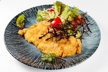 Шницель куриный с овощным миксом